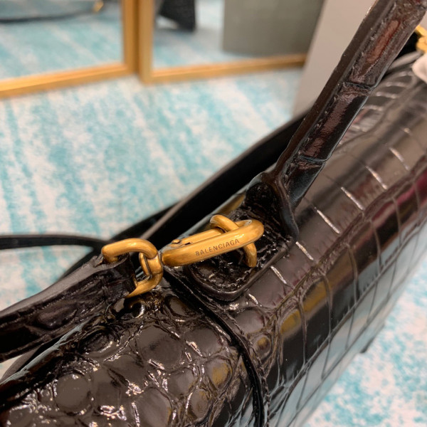 Ba*len*cia*ga hourglass stretched top handle bag