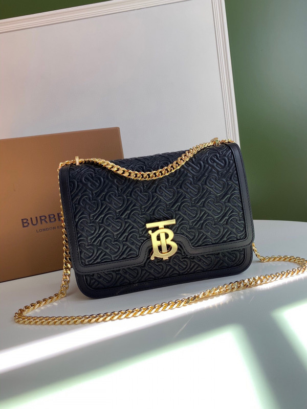 B**rry medium quilted monogram lambskin tb bag
