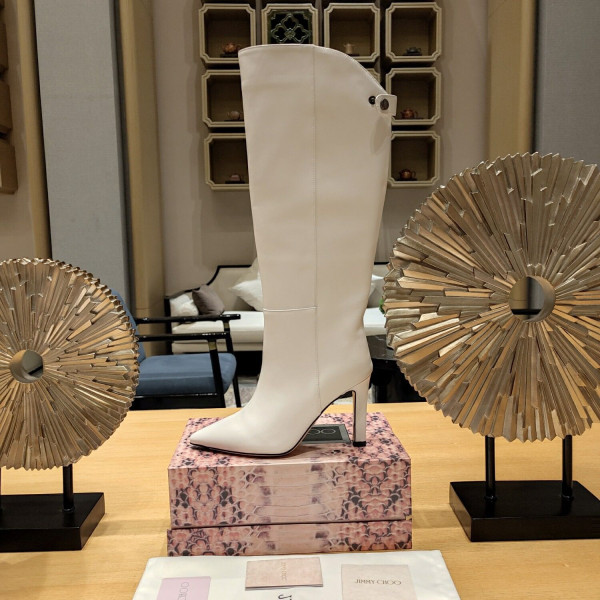 Ji*y Ch* alizze leather knee-high boots