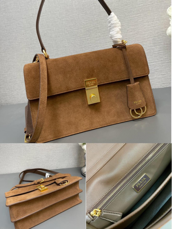 Pra*a medium leather shoulder bag